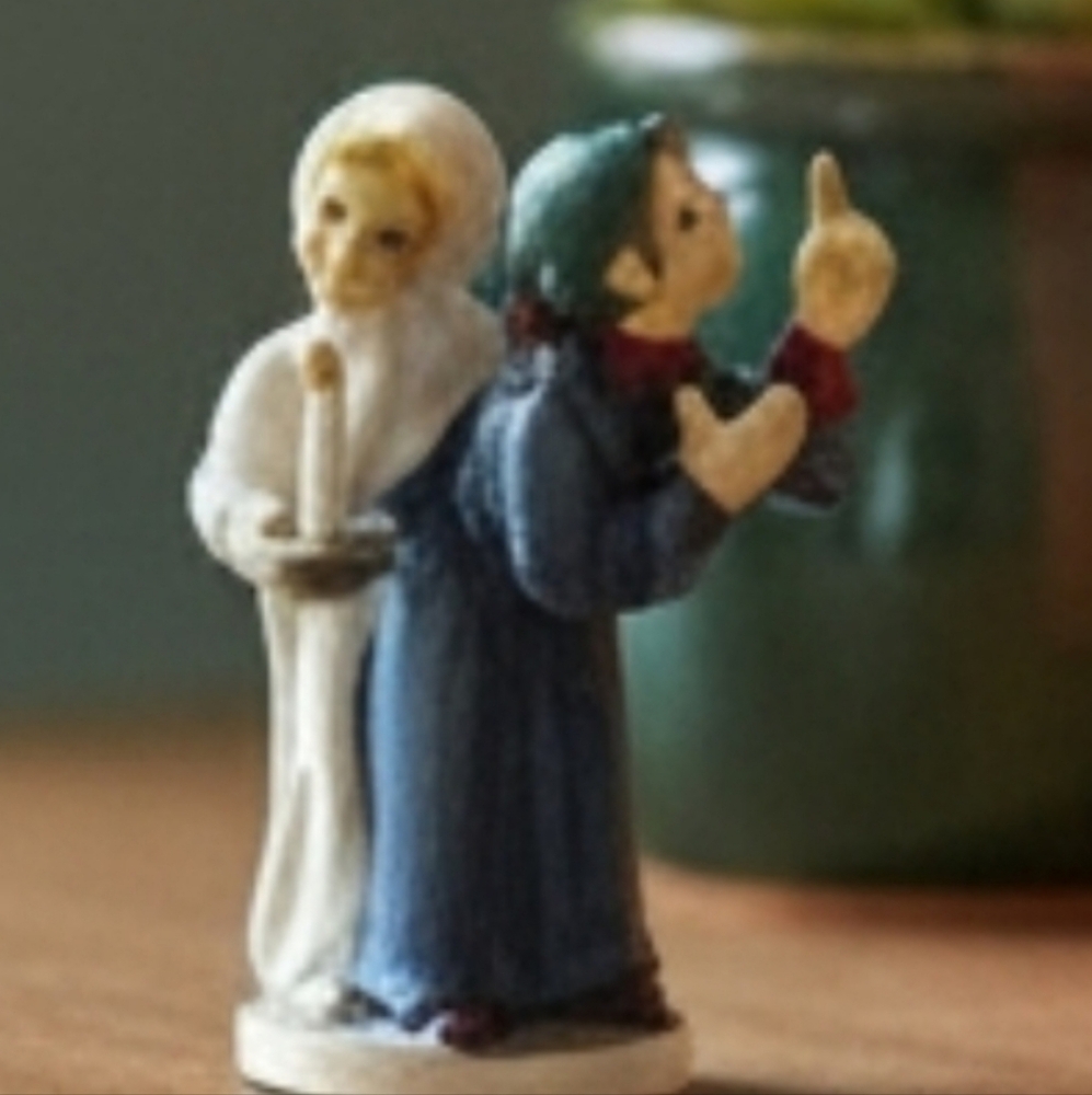 1989 Goebel Olszewski Mini NIGHT BEFORE CHRISTMAS feat MOMMA & POPPA Vintage